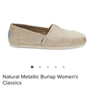 TOMS Classic Metallic Burlap